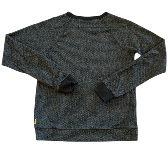Lucy‎ Black Diamond Quilted Sweatshirt Size Small - Picture 2 of 5
